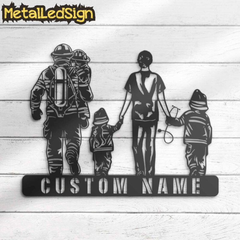 Custom-Family-Doctor-Firefighter-Metal-Wall-Art-LED-Light-7.jpg