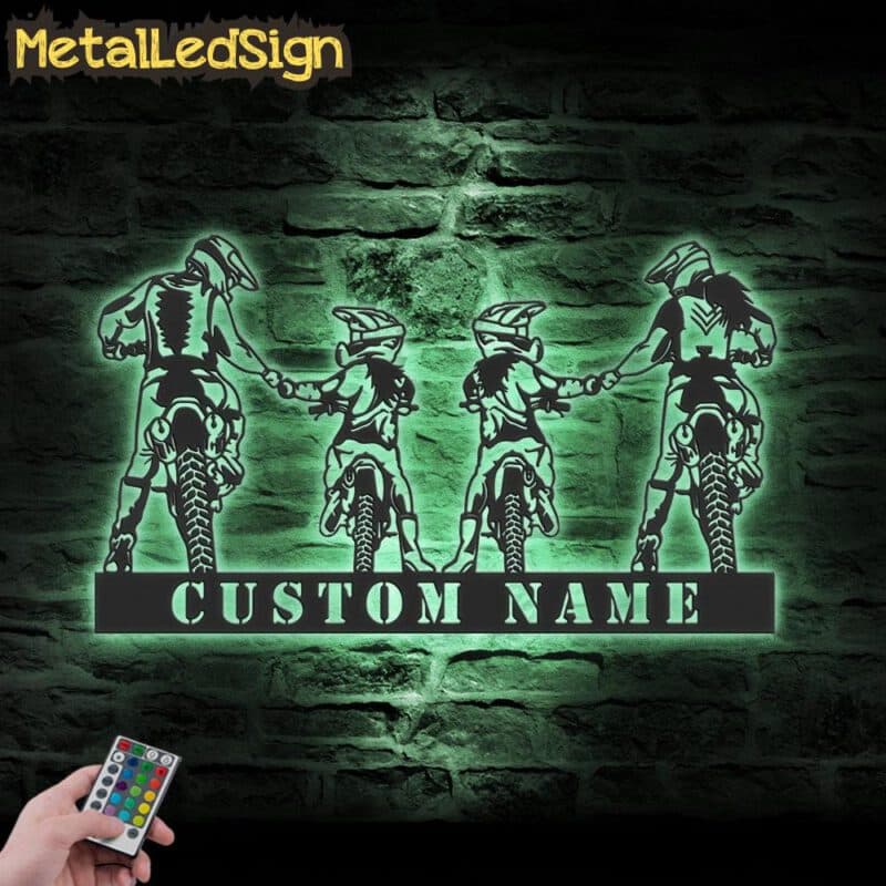 Custom-Family-Motocross-Biker-Metal-Wall-Art-LED-Light-7-3.jpg