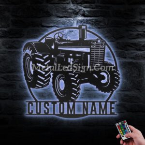 Custom-Farm-Tractor-Driver-Metal-Wall-Art-Led-Light-3