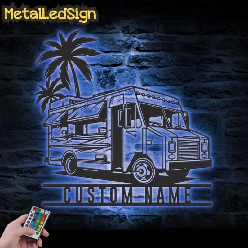 Custom-Fast-Food-Truck-Metal-Wall-Art-LED-Light-3-5.jpg