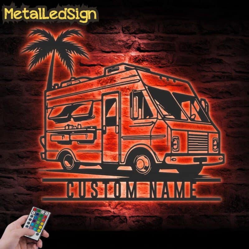 Custom-Fast-Food-Truck-Metal-Wall-Art-LED-Light-5.jpg