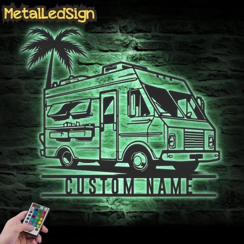 Custom-Fast-Food-Truck-Metal-Wall-Art-LED-Light-7.jpg