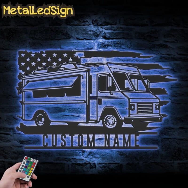 Custom-Fast-Food-Truck-US-Flag-Metal-Wall-Art-LED-Light-3-4.jpg