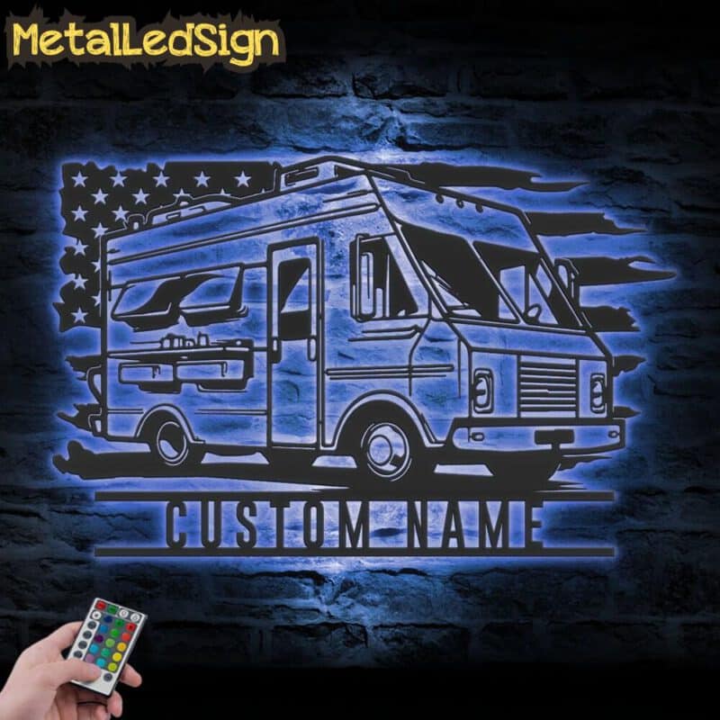 Custom-Fast-Food-Truck-US-Flag-Metal-Wall-Art-LED-Light-3.jpg