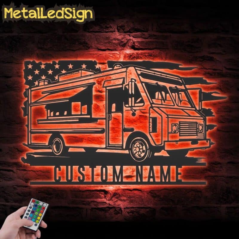 Custom-Fast-Food-Truck-US-Flag-Metal-Wall-Art-LED-Light-5-2.jpg