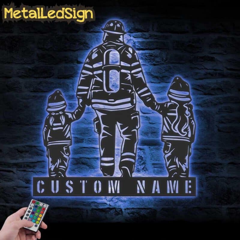 Custom-Father-Daughter-Firefighter-Metal-Wall-Art-LED-Light-3.jpg