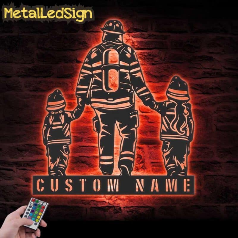 Custom-Father-Daughter-Firefighter-Metal-Wall-Art-LED-Light-5.jpg