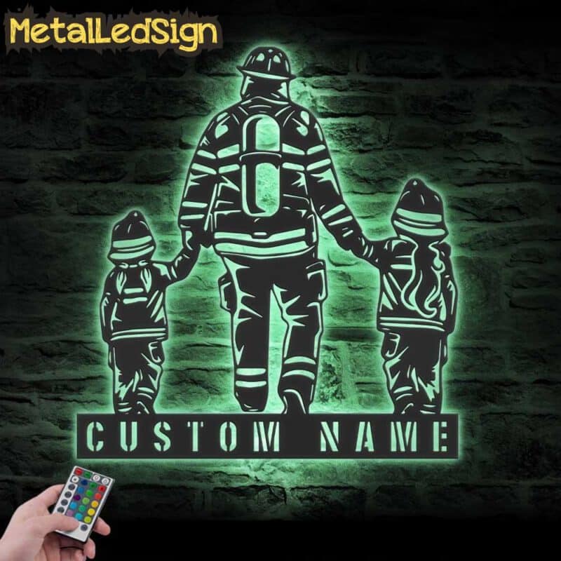 Custom-Father-Daughter-Firefighter-Metal-Wall-Art-LED-Light-7.jpg