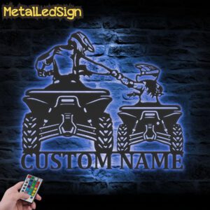 Custom-Father-Daughter-Quad-Biker-Metal-Wall-Art-LED-Light-3.jpg