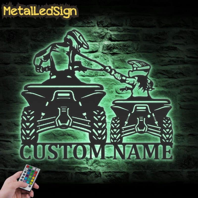 Custom-Father-Daughter-Quad-Biker-Metal-Wall-Art-LED-Light-7.jpg