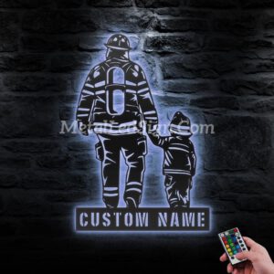 Custom-Father-Son-Firefighter-Metal-Wall-Art-Led-Light-3-7