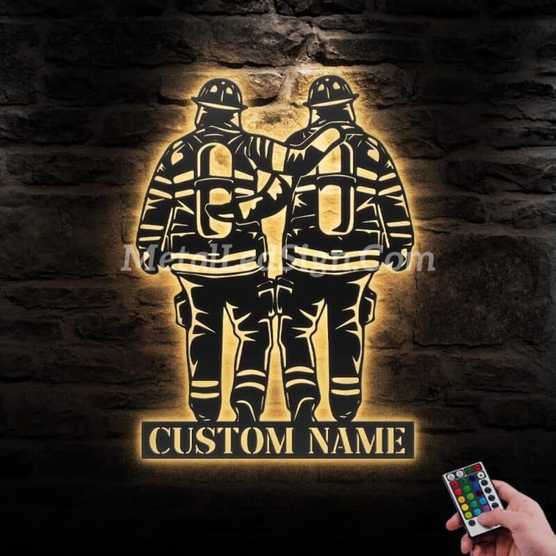 Custom-Father-Son-Firefighter-Metal-Wall-Art-Led-Light-Images-6