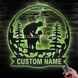 Custom-Father-Son-Golfing-Metal-Wall-Art-Led-Light-6