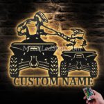 Custom-Father-Son-Quad-Biker-Metal-Wall-Art-Led-Light-Images-1