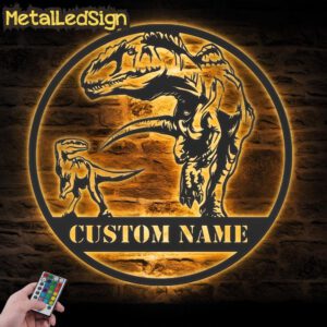 Custom-Father-Son-T-Rex-Tyrannosaurus-Dinosaur-Metal-Wall-Art-LED-Light-Images.jpg