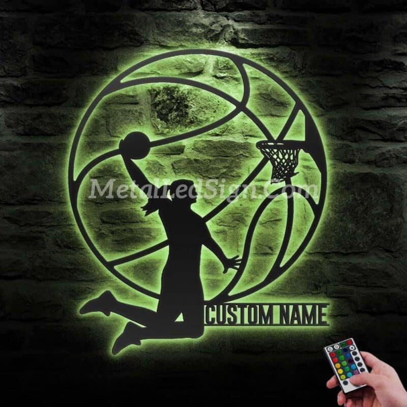 Custom-Female-Basketball-Metal-Wall-Art-Led-Light-6