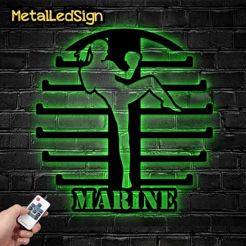 Custom-Female-Boxing-Metal-Led-Medal-Hanger-8