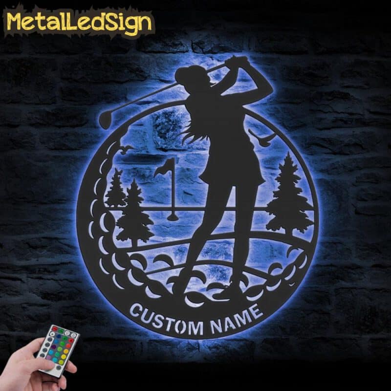 Custom-Female-Golfing-Metal-Wall-Art-LED-Light-3-1.jpg