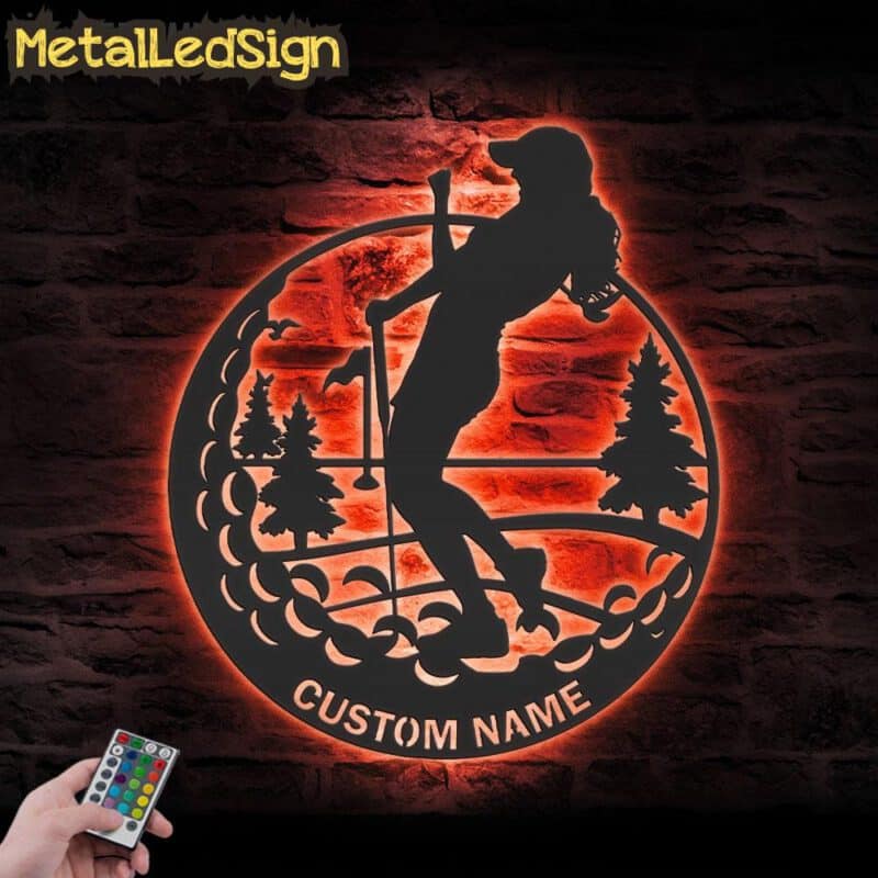 Custom-Female-Golfing-Metal-Wall-Art-LED-Light-5.jpg