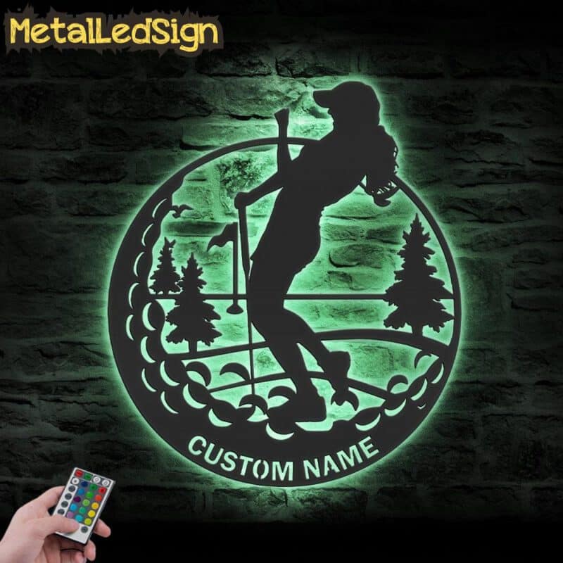 Custom-Female-Golfing-Metal-Wall-Art-LED-Light-7.jpg