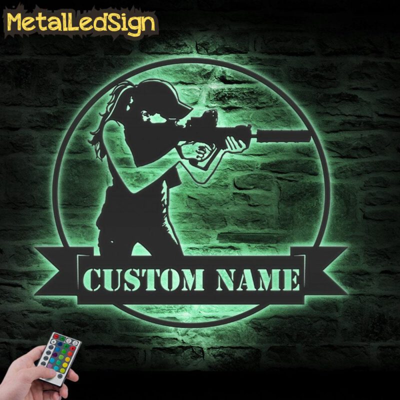 Custom-Female-Shooter-Metal-Wall-Art-LED-Light-7.jpg