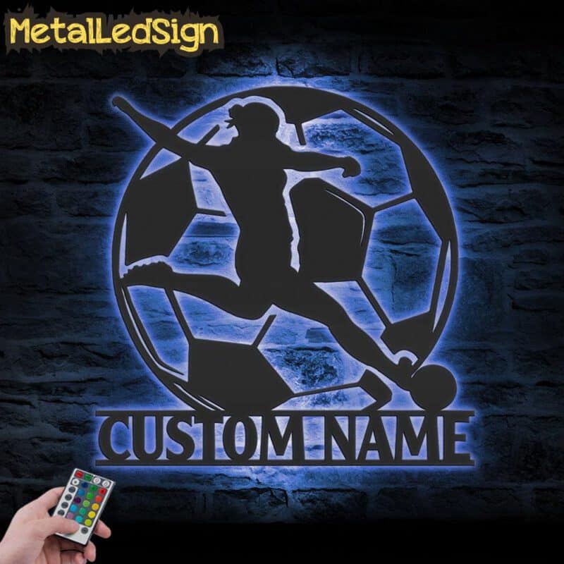 Custom-Female-Soccer-Metal-Wall-Art-LED-Light-3.jpg