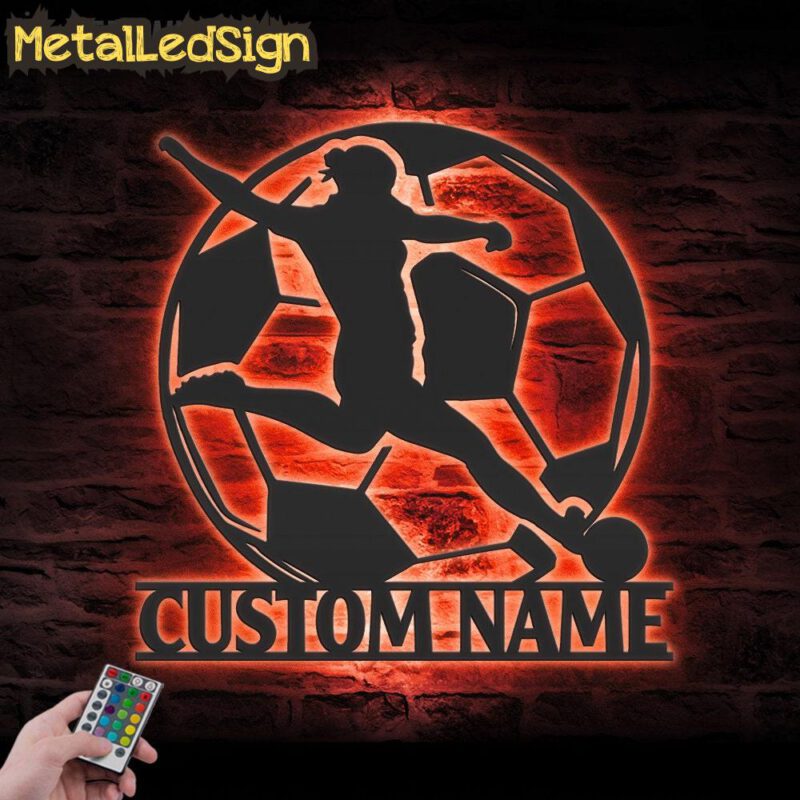 Custom-Female-Soccer-Metal-Wall-Art-LED-Light-5.jpg