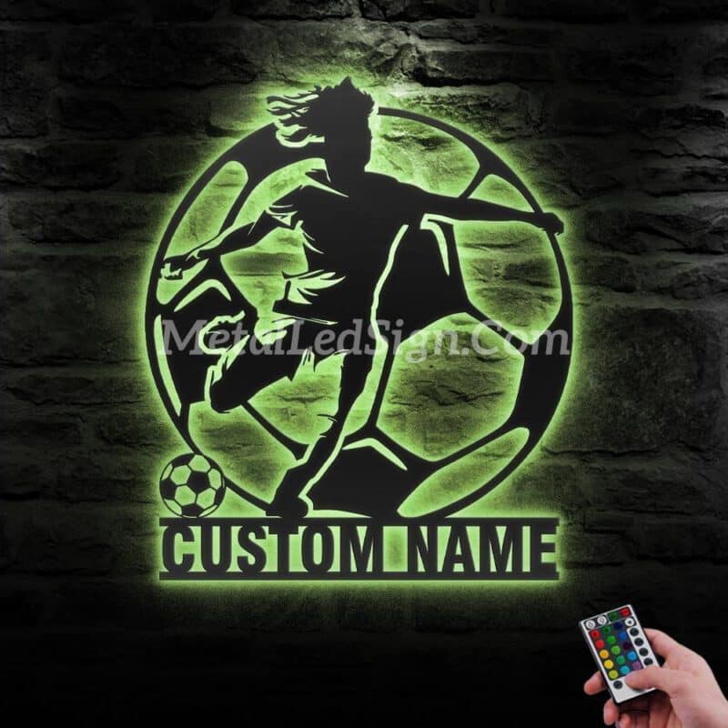 Custom-Female-Soccer-Metal-Wall-Art-Led-Light-5-3