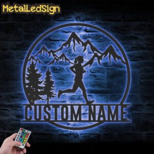 Custom-Female-Trail-Running-Metal-Wall-Art-LED-Light-3.jpg