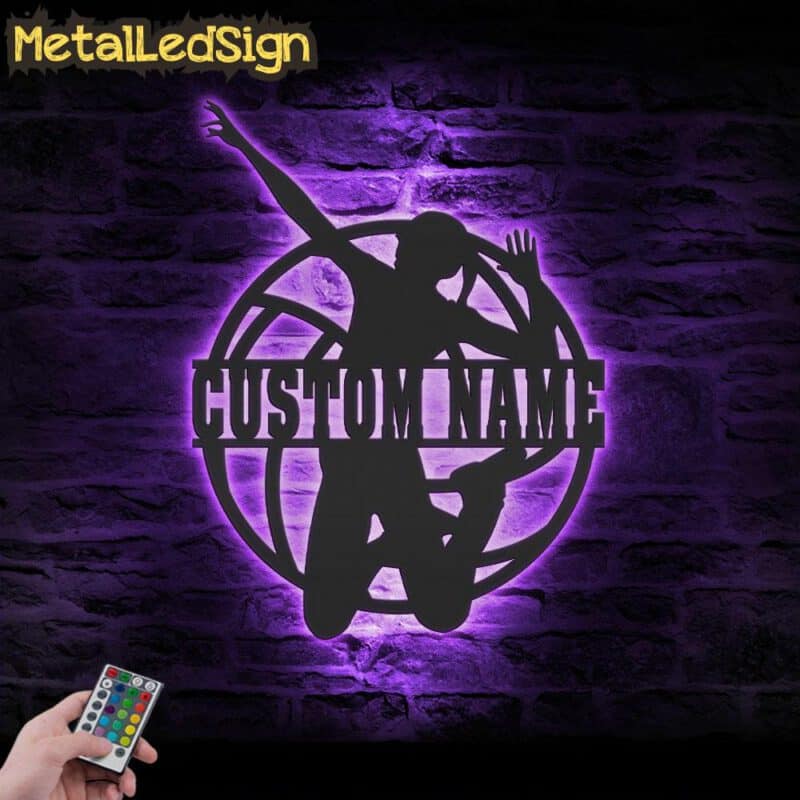 Custom-Female-Volleyball-Metal-Wall-Art-LED-Light-5.jpg