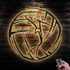 Custom-Female-Volleyball-Metal-Wall-Art-Led-Light-Images-3