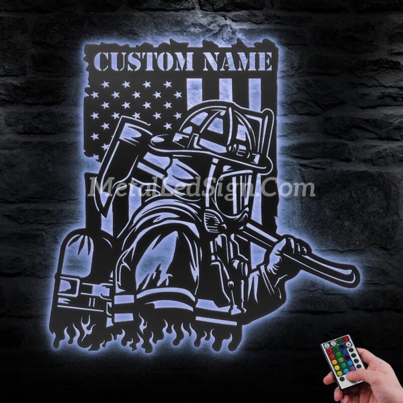 Custom-Firefighter-Us-Flag-Metal-Wall-Art-Led-Light-3-1