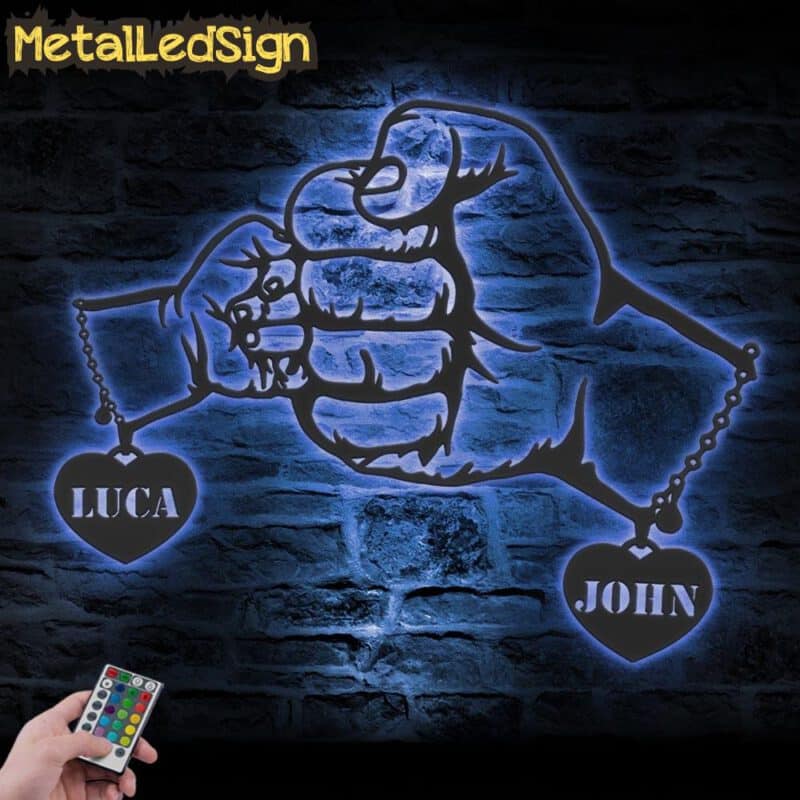 Custom-Fist-Bump-Dad-Baby-Metal-Wall-Art-LED-Light-3-1.jpg