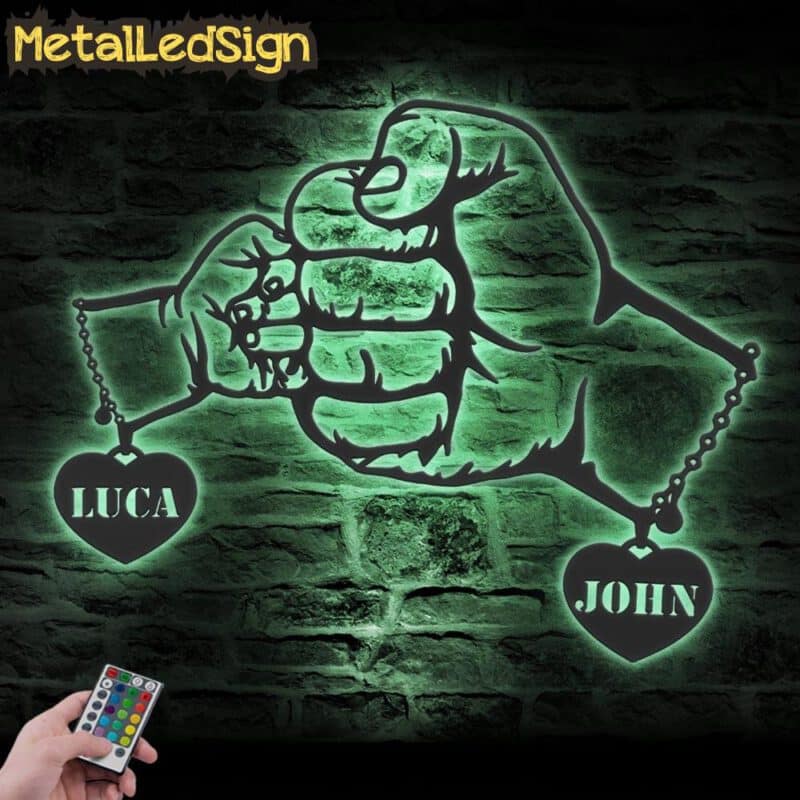 Custom-Fist-Bump-Dad-Baby-Metal-Wall-Art-LED-Light-7-1.jpg