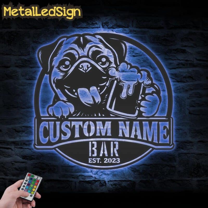 Custom-Flat-Coated-Retriever-Thirsty-Beer-Pub-Metal-Wall-Art-LED-Light-7.jpg