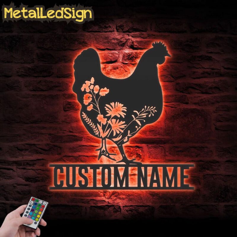 Custom-Floral-Chicken-Farmhouse-Metal-Wall-Art-LED-Light-5-1.jpg