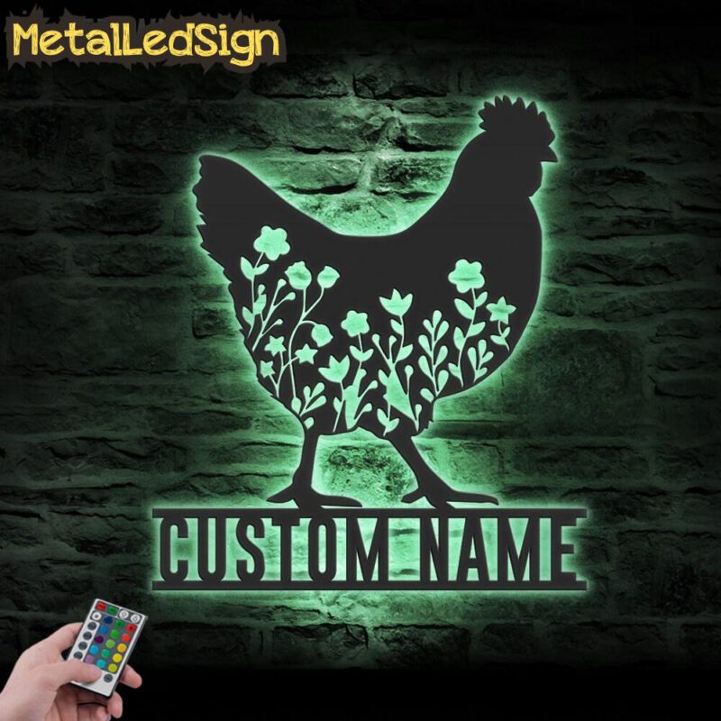 Custom-Floral-Chicken-Farmhouse-Metal-Wall-Art-LED-Light-7.jpg