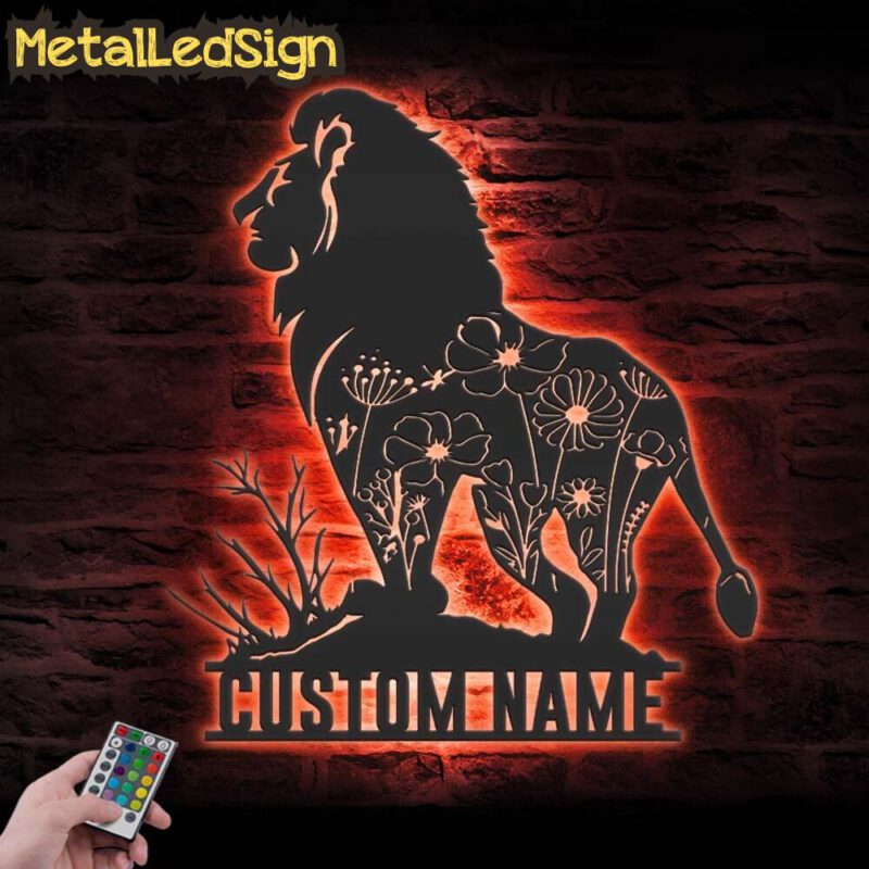 Custom-Floral-King-Lion-Metal-Wall-Art-LED-Light-5.jpg