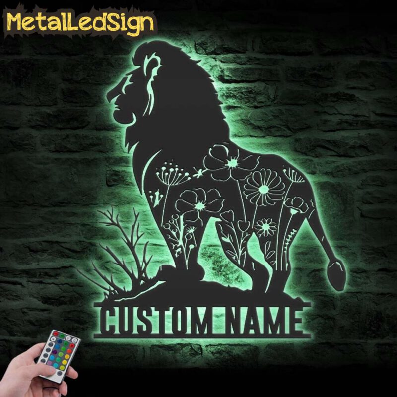 Custom-Floral-King-Lion-Metal-Wall-Art-LED-Light-7.jpg