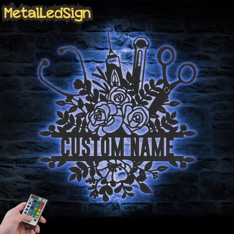 Custom-Floral-Medical-Tool-Metal-Wall-Art-LED-Light-3-2.jpg