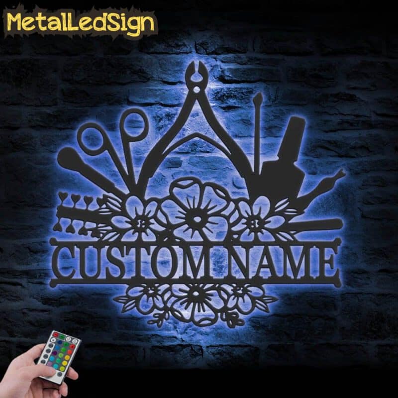 Custom-Floral-Nail-Tech-Metal-Wall-Art-LED-Light-3.jpg