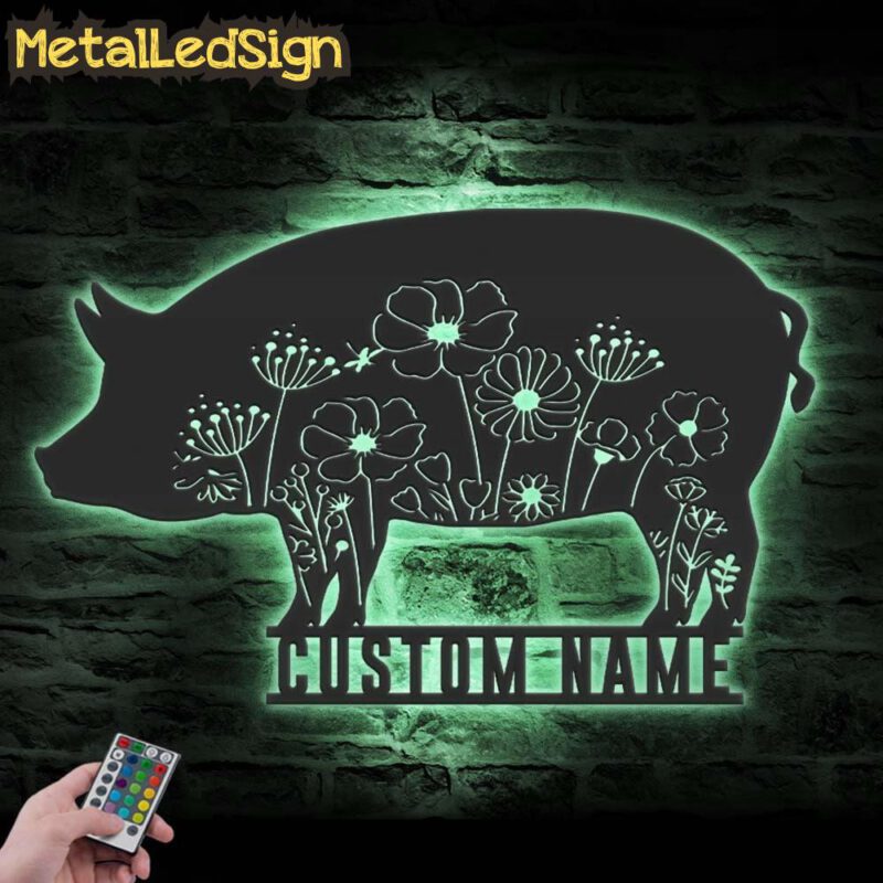 Custom-Floral-Pig-Farmhouse-Metal-Wall-Art-LED-Light-7.jpg