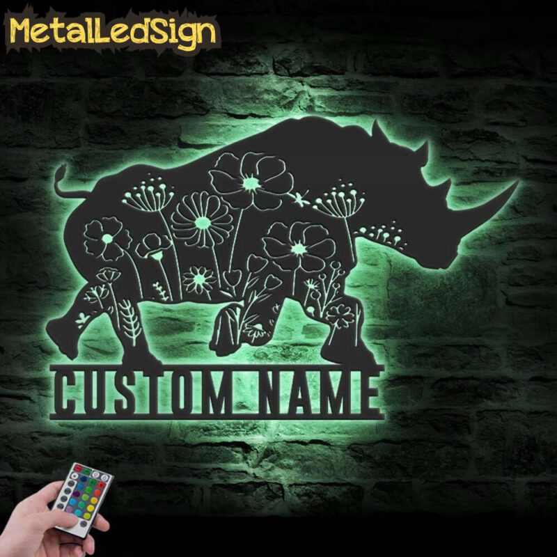 Custom-Floral-Rhino-Metal-Wall-Art-LED-Light-7.jpg