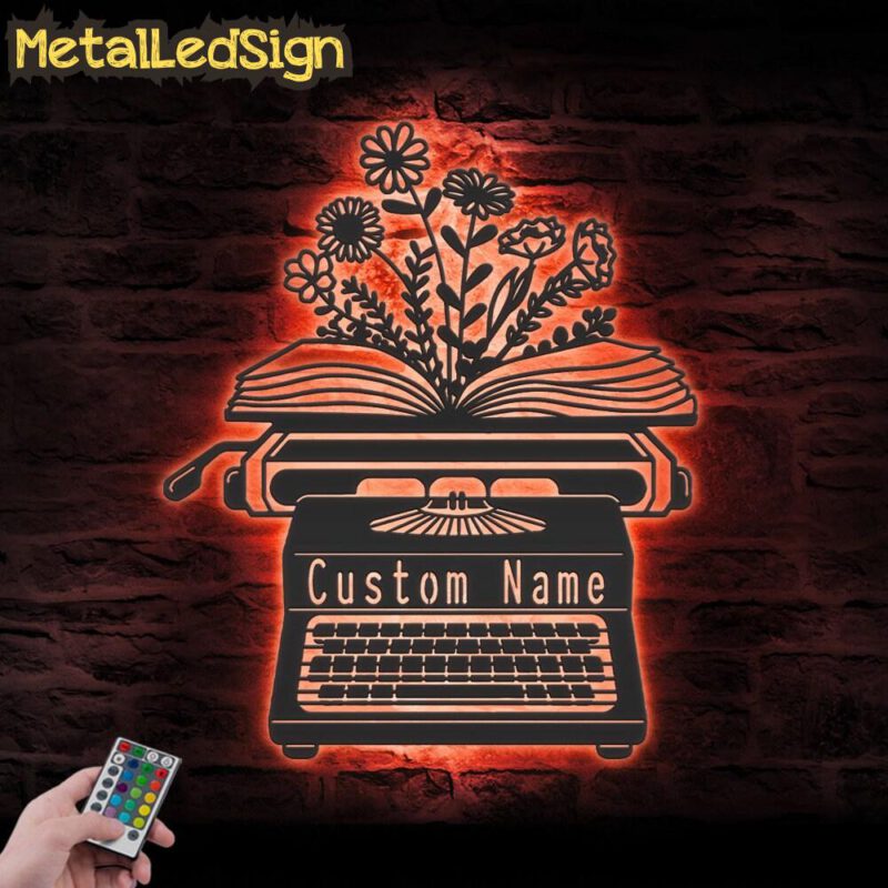 Custom-Flower-Book-Writer-Metal-Wall-Art-LED-Light-5.jpg