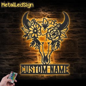 Custom-Flower-Cow-Skull-Farmhouse-Metal-Wall-Art-LED-Light-Images.jpg