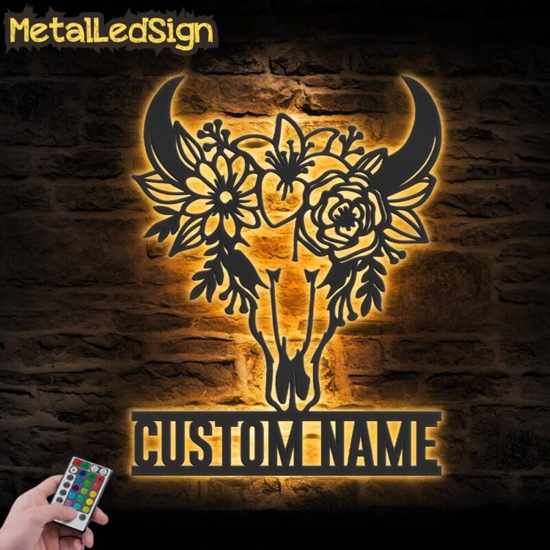 Custom-Flower-Cow-Skull-Farmhouse-Metal-Wall-Art-LED-Light-Images.jpg