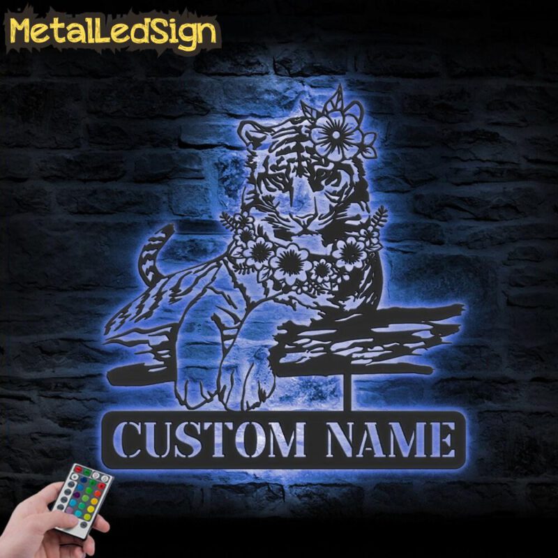 Custom-Flower-Tiger-Metal-Wall-Art-LED-Light-3.jpg