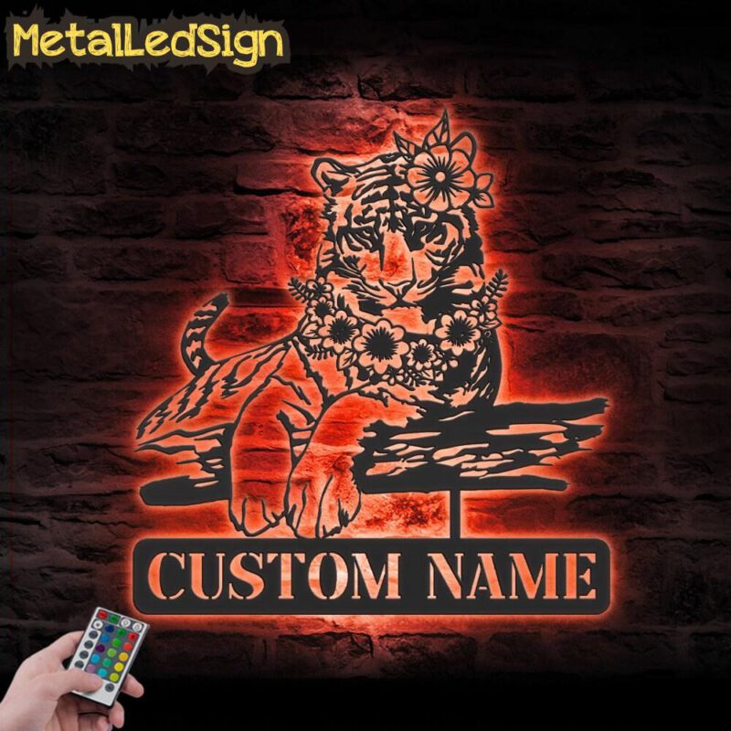 Custom-Flower-Tiger-Metal-Wall-Art-LED-Light-5.jpg