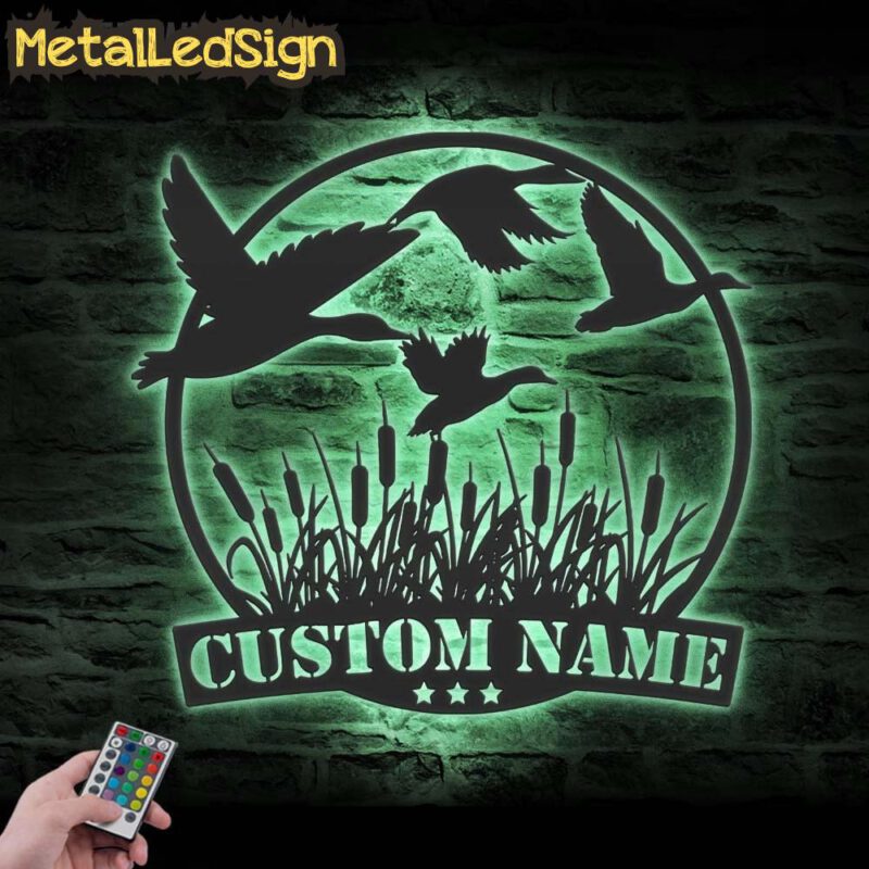 Custom-Flying-Mallard-Duck-Hunting-Metal-Wall-Art-LED-Light-7.jpg