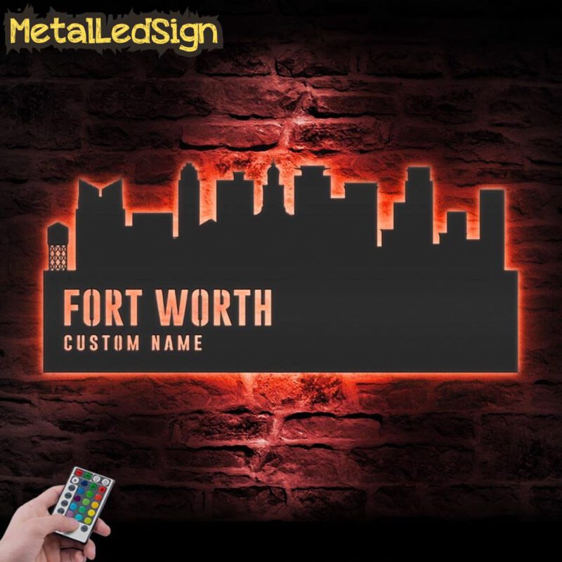 Custom-Fort-Worth-Skyline-Metal-Wall-Art-LED-Light-5.jpg